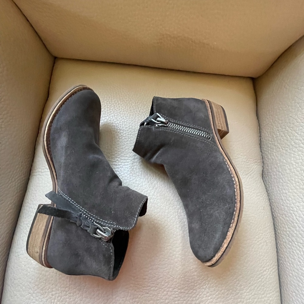 Dolce vita olive/grey suede booties Preowned